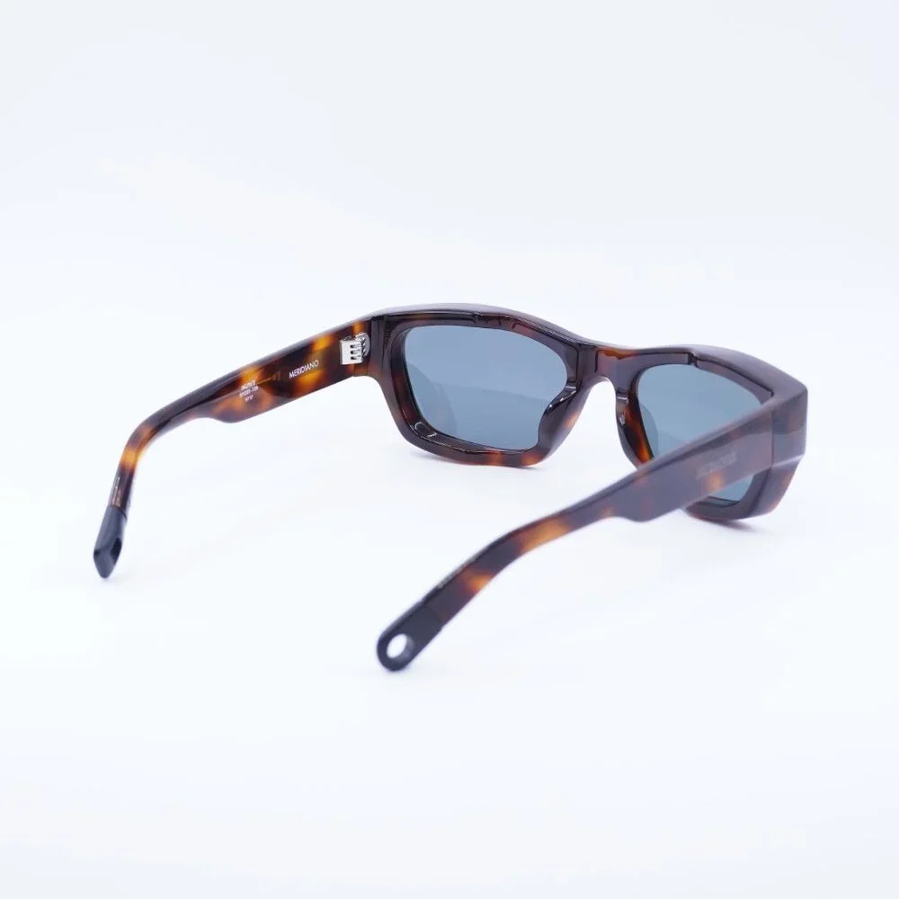 Jacquemus MERIDIANO JAC/9 C2 Sunglasses Dark Havana Rectangle Frame, Grey Lenses - Picture 10 of 11